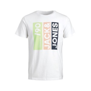 ΠΑΙΔΙΚΗ ΜΠΛΟΥΖΑ T-SHIRT 90' JACK AND JONES JUNIOR ΑΣΠΡΟ ΑΓΟΡΙ 12224229