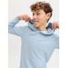 ΠΑΙΔΙΚΟ ΦΟΥΤΕΡ ΜΕ ΚΟΥΚΟΥΛΑ ΜΟΝΟΧΡΩΜΟ JACK AND JONES JUNIOR ΓΑΛΑΖΙΟ ΑΓΟΡΙ 12250531