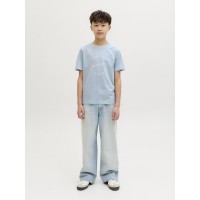 ΠΑΙΔΙΚΗ ΜΠΛΟΥΖΑ T-SHIRT DENIM JACK AND JONES JUNIOR ΓΑΛΑΖΙΟ ΑΓΟΡΙ 12289115