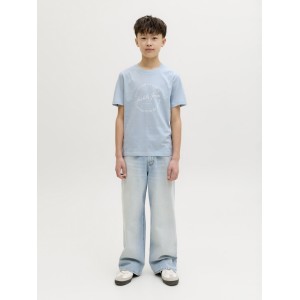ΠΑΙΔΙΚΗ ΜΠΛΟΥΖΑ T-SHIRT DENIM JACK AND JONES JUNIOR ΓΑΛΑΖΙΟ ΑΓΟΡΙ 12289115