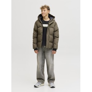ΠΑΙΔΙΚΗ ΜΠΛΟΥΖΑ ΜΑΚΡΥΜΑΝΙΚΗ BASIC JACK AND JONES JUNIOR ΜΑΥΡΟ ΑΓΟΡΙ 12289280