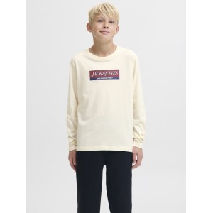 ΠΑΙΔΙΚΗ ΜΠΛΟΥΖΑ ΜΑΚΡΥΜΑΝΙΚΗ BASIC JACK AND JONES JUNIOR ΕΚΡΟΥ ΑΓΟΡΙ 12289280