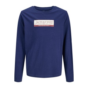 ΠΑΙΔΙΚΗ ΜΠΛΟΥΖΑ ΜΑΚΡΥΜΑΝΙΚΗ BASIC JACK AND JONES JUNIOR ΜΠΛΕ ΑΓΟΡΙ 12289280
