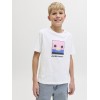 ΠΑΙΔΙΚΗ ΜΠΛΟΥΖΑ T-SHIRT SUNSET JACK AND JONES JUNIOR ΑΣΠΡΟ ΑΓΟΡΙ 12289932
