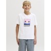 ΠΑΙΔΙΚΗ ΜΠΛΟΥΖΑ T-SHIRT SUNSET JACK AND JONES JUNIOR ΑΣΠΡΟ ΑΓΟΡΙ 12289932