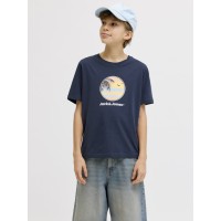ΠΑΙΔΙΚΗ ΜΠΛΟΥΖΑ T-SHIRT SUNSET JACK AND JONES JUNIOR ΜΠΛΕ ΑΓΟΡΙ 12289932