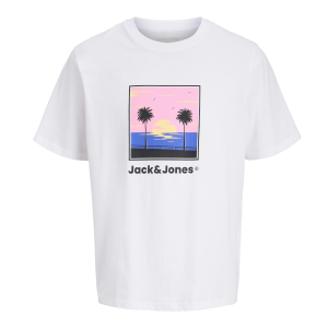 ΠΑΙΔΙΚΗ ΜΠΛΟΥΖΑ T-SHIRT SUNSET JACK AND JONES JUNIOR ΑΣΠΡΟ ΑΓΟΡΙ 12289933