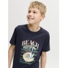 ΠΑΙΔΙΚΗ ΜΠΛΟΥΖΑ T-SHIRT SKULL ON THE BEACH JACK AND JONES JUNIOR ΜΠΛΕ ΑΓΟΡΙ 12289939