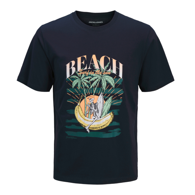 ΠΑΙΔΙΚΗ ΜΠΛΟΥΖΑ T-SHIRT SKULL ON THE BEACH JACK AND JONES JUNIOR ΜΠΛΕ ΑΓΟΡΙ 12289939