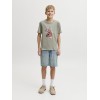 ΠΑΙΔΙΚΗ ΜΠΛΟΥΖΑ T-SHIRT SKULL ON THE BEACH JACK AND JONES JUNIOR ΧΑΚΙ ΑΓΟΡΙ 12289939