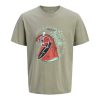 ΠΑΙΔΙΚΗ ΜΠΛΟΥΖΑ T-SHIRT SKULL ON THE BEACH JACK AND JONES JUNIOR ΧΑΚΙ ΑΓΟΡΙ 12289939