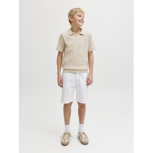 ΠΑΙΔΙΚΗ ΒΕΡΜΟΥΔΑ JEAN JACK AND JONES JUNIOR ΑΣΠΡΟ ΑΓΟΡΙ 12291035