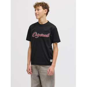 ΠΑΙΔΙΚΗ ΜΠΛΟΥΖΑ T-SHIRT ORIGINALS JACK AND JONES JUNIOR ΜΑΥΡΟ 12293118