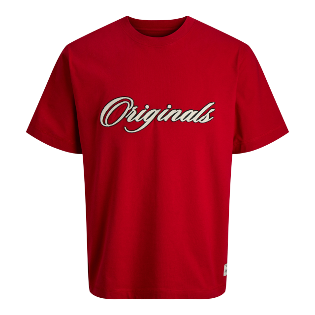 ΠΑΙΔΙΚΗ ΜΠΛΟΥΖΑ T-SHIRT ORIGINALS JACK AND JONES JUNIOR ΚΟΚΚΙΝΟ 12293118