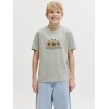 ΠΑΙΔΙΚΗ ΜΠΛΟΥΖΑ T-SHIRT SKULL IN FLOWERS JACK AND JONES JUNIOR ΠΡΑΣΙΝΟ ΑΓΟΡΙ 12293680
