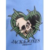 ΠΑΙΔΙΚΗ ΜΠΛΟΥΖΑ T-SHIRT SKULL LOVE JACK AND JONES JUNIOR ΓΑΛΑΖΙΟ ΑΓΟΡΙ 12293680