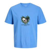 ΠΑΙΔΙΚΗ ΜΠΛΟΥΖΑ T-SHIRT SKULL LOVE JACK AND JONES JUNIOR ΓΑΛΑΖΙΟ ΑΓΟΡΙ 12293680
