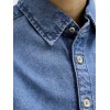 ΠΑΙΔΙΚΟ ΠΟΥΚΑΜΙΣΟ ΜΑΚΡΥΜΑΝΙΚΟ ΤΖΙΝ JACK AND JONES JUNIOR ΜΠΛΕ ΑΓΟΡΙ 12294475