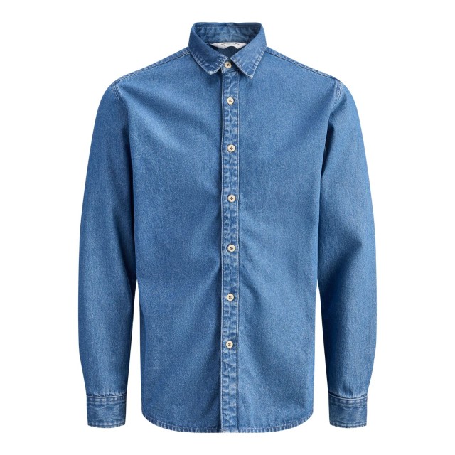 ΠΑΙΔΙΚΟ ΠΟΥΚΑΜΙΣΟ ΜΑΚΡΥΜΑΝΙΚΟ ΤΖΙΝ JACK AND JONES JUNIOR ΜΠΛΕ ΑΓΟΡΙ 12294475