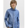 ΠΑΙΔΙΚΟ ΠΟΥΚΑΜΙΣΟ ΜΑΚΡΥΜΑΝΙΚΟ ΤΖΙΝ JACK AND JONES JUNIOR ΜΠΛΕ ΑΓΟΡΙ 12294475