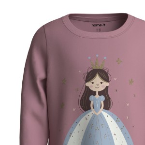 ΠΑΙΔΙΚΗ ΜΠΛΟΥΖΑ ΜΑΚΡΥΜΑΝΙΚΗ PRINCESS NAME IT ΡΟΖ ΚΟΡΙΤΣΙ 13224958