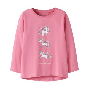 ΠΑΙΔΙΚΗ ΜΠΛΟΥΖΑ ΜΑΚΡΥΜΑΝΙΚΗ UNICORN NAME IT ΦΟΥΞΙΑ ΚΟΡΙΤΣΙ 13224958