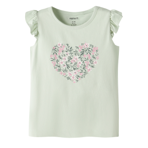 ΠΑΙΔΙΚΗ ΜΠΛΟΥΖΑ T-SHIRT HEART OF FLOWERS ΝΑΜΕ ΙΤ ΠΡΑΣΙΝΟ ΚΟΡΙΤΣΙ 13230227
