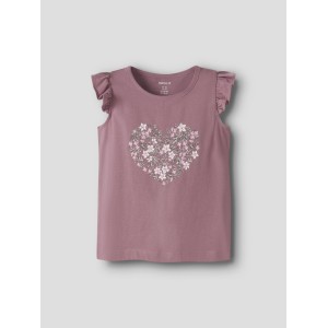 ΠΑΙΔΙΚΗ ΜΠΛΟΥΖΑ T-SHIRT HEART OF FLOWERS ΝΑΜΕ ΙΤ ΡΟΖ ΚΟΡΙΤΣΙ 13230227