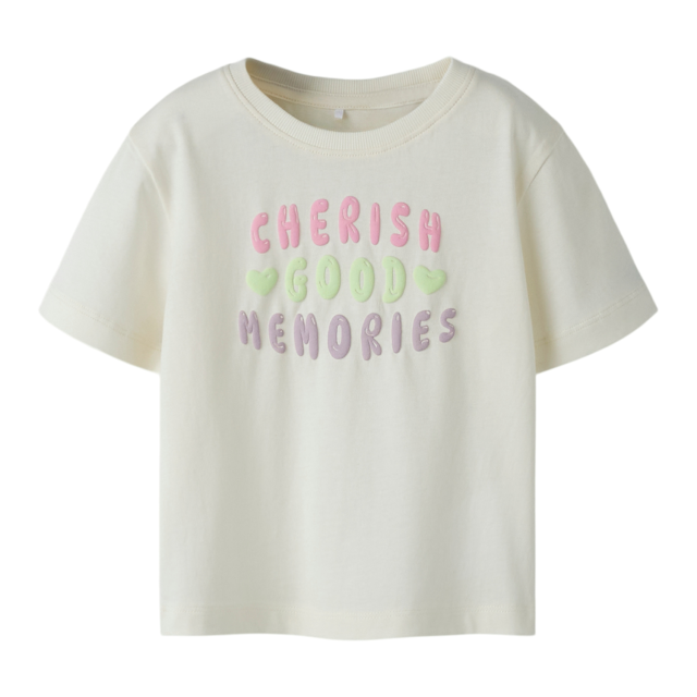 ΠΑΙΔΙΚΗ ΜΠΛΟΥΖΑ T-SHIRT CHERISH ΝΑΜΕ ΙΤ ΑΣΠΡΟ ΚΟΡΙΤΣΙ 13251519