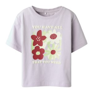 ΠΑΙΔΙΚΗ ΜΠΛΟΥΖΑ T-SHIRT FLOWERS ΝΑΜΕ ΙΤ ΛΙΛΑ ΚΟΡΙΤΣΙ 13251519
