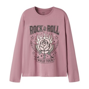 ΠΑΙΔΙΚΗ ΜΠΛΟΥΖΑ ΜΑΚΡΥΜΑΝΙΚΗ ROCK N' ROLL NAME IT ΡΟΖ ΚΟΡΙΤΣΙ 13260572