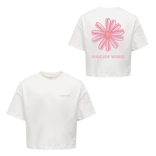 ΠΑΙΔΙΚΗ ΜΠΛΟΥΖΑ T-SHIRT LOOSE FIT HOLIDAYS KIDS ONLY  ΠΟΡΤΟΚΑΛΙ ΚΟΡΙΤΣΙ 15354280