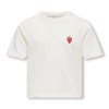 ΠΑΙΔΙΚΗ ΜΠΛΟΥΖΑ T-SHIRT CROP ΦΡΑΟΥΛΑ KIDS ONLY ΑΣΠΡΟ ΚΟΡΙΤΣΙ 15358105