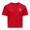 ΠΑΙΔΙΚΗ ΜΠΛΟΥΖΑ T-SHIRT CROP ΚΕΡΑΣΙΑ KIDS ONLY ΚΟΚΚΙΝΟ ΚΟΡΙΤΣΙ 15358105