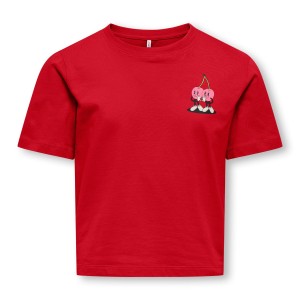 ΠΑΙΔΙΚΗ ΜΠΛΟΥΖΑ T-SHIRT CROP ΚΕΡΑΣΙΑ KIDS ONLY ΚΟΚΚΙΝΟ ΚΟΡΙΤΣΙ 15358105