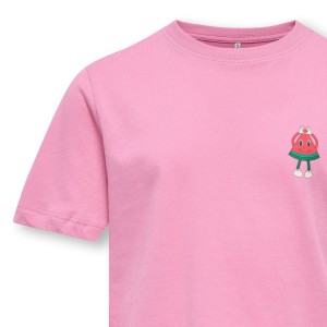 ΠΑΙΔΙΚΗ ΜΠΛΟΥΖΑ T-SHIRT CROP ΚΑΡΠΟΥΖΙ KIDS ONLY ΡΟΖ ΚΟΡΙΤΣΙ 15358105