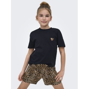 ΠΑΙΔΙΚΟ ΣΕΤ 2ΤΜΧ ΜΠΛΟΥΖΑ T-SHIRT ΚΑΙ ΣΟΡΤΣ ANIMAL PRINT KIDS ONLY ΜΑΥΡΟ ΚΟΡΙΤΣΙ 15367794