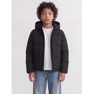 ΠΑΙΔΙΚΟ ΜΠΟΥΦΑΝ PUFFER ΜΕ ΚΟΥΚΟΥΛΑ JACK AND JONES JUNIOR ΜΑΥΡΟ ΑΓΟΡΙ 12303956