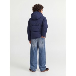 ΠΑΙΔΙΚΟ ΜΠΟΥΦΑΝ PUFFER ΜΕ ΚΟΥΚΟΥΛΑ JACK AND JONES JUNIOR ΜΠΛΕ ΑΓΟΡΙ 12303956
