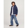 ΠΑΙΔΙΚΟ ΜΠΟΥΦΑΝ PUFFER ΜΕ ΚΟΥΚΟΥΛΑ JACK AND JONES JUNIOR ΜΠΛΕ ΑΓΟΡΙ 12303956