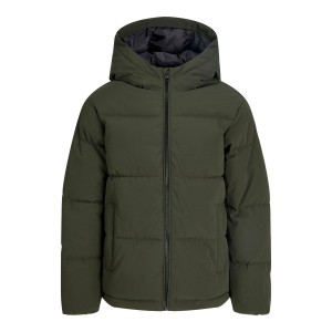 ΠΑΙΔΙΚΟ ΜΠΟΥΦΑΝ PUFFER ΜΕ ΚΟΥΚΟΥΛΑ JACK AND JONES JUNIOR ΧΑΚΙ ΑΓΟΡΙ 12303956