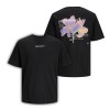 ΠΑΙΔΙΚΗ ΜΠΛΟΥΖΑ T-SHIRT ABSTRACT FLOWER LOOSE FIT JACK  JONES JUNIOR ΜΑΥΡΟ ΑΓΟΡΙ 12254207