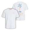 ΠΑΙΔΙΚΗ ΜΠΛΟΥΖΑ T-SHIRT PACIFIC JACK AND JONES JUNIOR ΑΣΠΡΟ ΑΓΟΡΙ 12270004