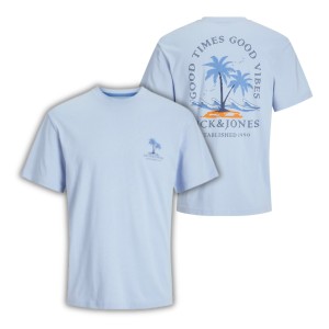 ΠΑΙΔΙΚΗ ΜΠΛΟΥΖΑ T-SHIRT PACIFIC JACK AND JONES JUNIOR ΓΑΛΑΖΙΟ ΑΓΟΡΙ 12270004