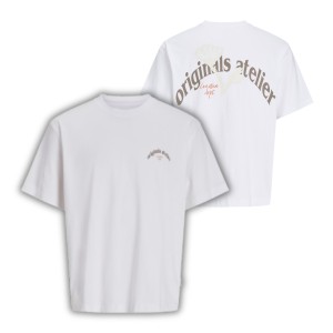 ΠΑΙΔΙΚΗ ΜΠΛΟΥΖΑ T-SHIRT BACK PRINT ORIGINALS JACK AND JONES JUNIOR ΑΣΠΡΟ ΑΓΟΡΙ 12274931