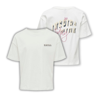 ΠΑΙΔΙΚΗ ΜΠΛΟΥΖΑ T-SHIRT ΜΕ ΚΕΝΤΗΤΑ ΓΡΑΜΜΑΤΑ KIDS ONLY ΑΣΠΡΟ ΚΟΡΙΤΣΙ 15343369