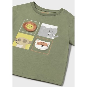 ΠΑΙΔΙΚΗ ΜΠΛΟΥΖΑ T-SHIRT JUNGLE ANIMALS MAYORAL ΠΡΑΣΙΝΟ ΑΓΟΡΙ 25-01056-020