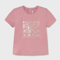 ΠΑΙΔΙΚΗ ΜΠΛΟΥΖΑ T-SHIRT BASIC MAYORAL ΡΟΖ ΚΟΡΙΤΣΙ 25-00105-019