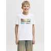 ΠΑΙΔΙΚΗ ΜΠΛΟΥΖΑ T-SHIRT ΦΟΙΝΙΚΕΣ JACK AND JONES JUNIOR ΑΣΠΡΟ ΑΓΟΡΙ 12289947
