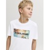 ΠΑΙΔΙΚΗ ΜΠΛΟΥΖΑ T-SHIRT ΦΟΙΝΙΚΕΣ JACK AND JONES JUNIOR ΑΣΠΡΟ ΑΓΟΡΙ 12289947
